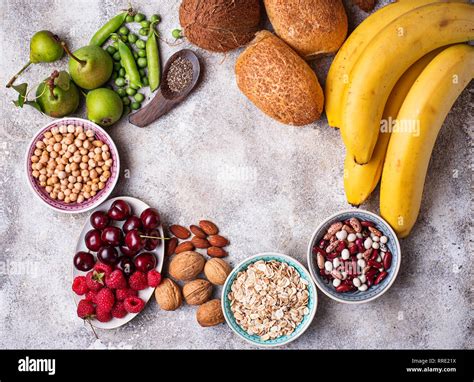 Products Rich In Fiber Healthy Diet Food Stock Photo Alamy