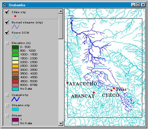 Spatial Hydrology Of The Urubamba River System In Peru