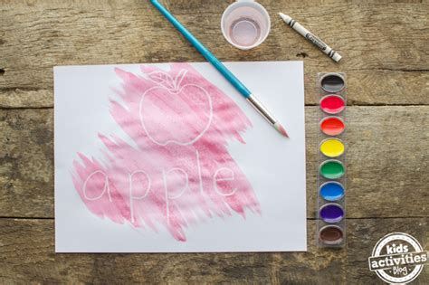 Fun Watercolor Resist Art Idea Using Crayons Kids Activities Blog