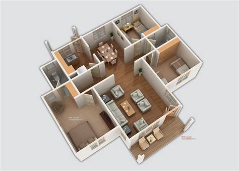 Concept 3 Bedroom Modern Linear House Plans