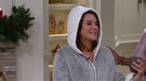 Cuddl Duds Frosted Fleece Zip Up Robe With Sherpa Trim On Qvc Youtube
