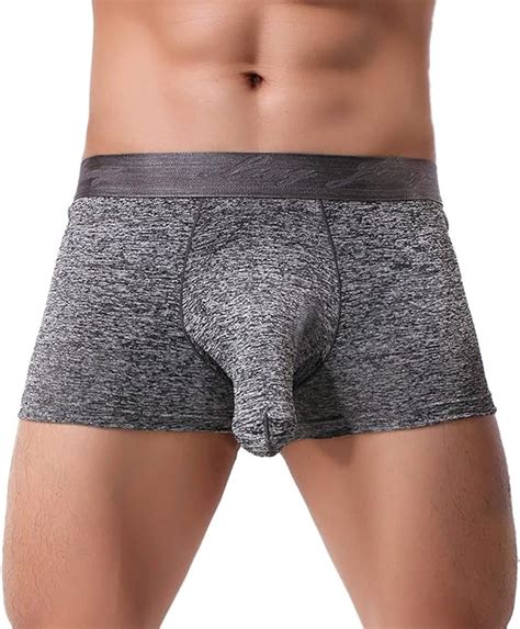 Einccm Mens Trunks Sexy Underwear Mens Boxer Briefs Shorts Bulge Pouch Comfortable Temptation