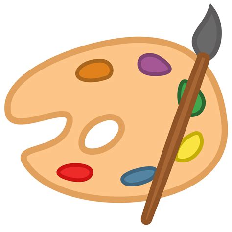 Paint Palette And Brush Clipart Clip Art Library