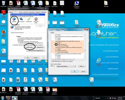 Windows 7 How To Set Internet Explorer Security Settings From Command