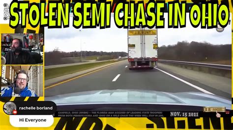 Police Chase Stolen Semi Truck In Ohio We Got A Chase Youtube