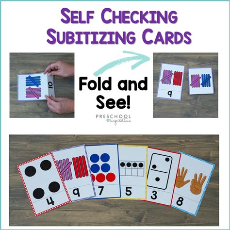 Subitizing Cards Preschool Inspirations