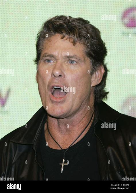 David Hasselhoff Attends A Signing For His New Single Jump In My Car