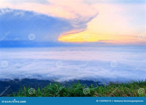 Beautiful Sunrise And Mist At Phu Tubberk Phetchabun Province