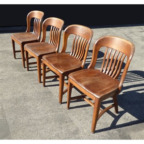 See more ideas about mid century furniture, mid century chair, furniture design. Set of 4 Vintage Mid-Century Brown Solid Wood Farmhouse ...