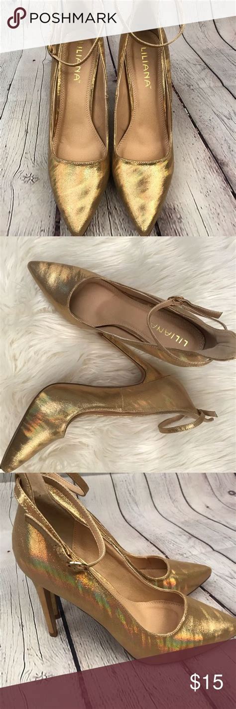 Liliana Gold Heels Size 85 Gold Heels Perfect Heels Heels