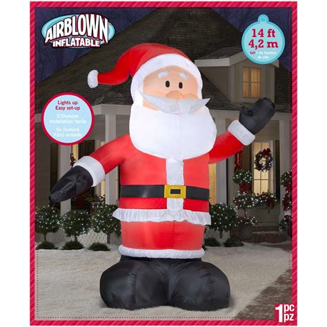 airblown® colossal santa christmas decoration 14 ft canadian tire