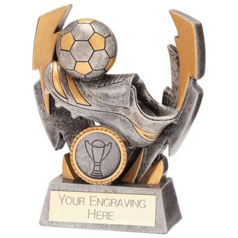 Flash Bolt Boot And Ball Football Trophies A1 Trophies
