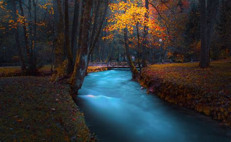 River Autumn Scene Bosnia River Ilidza Bosnia Beautiful Places