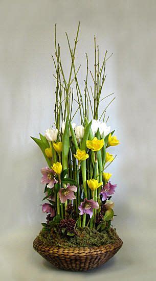 Flower Arranging By Chrissie Harten Design 287 Basket Flower