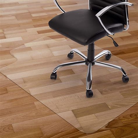 Kuyal Chair Mat 2mm Rolling Chair Mat For Hardwood Floor Transparent