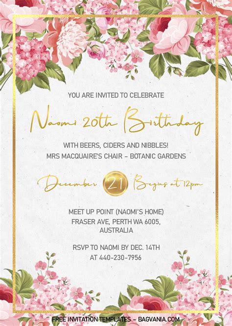 Free Invitation Templates For Word