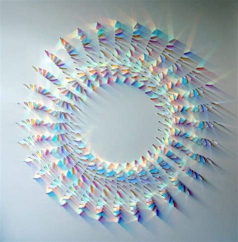 Geometric Dichroic Glass Installations By Chris Wood — Colossal