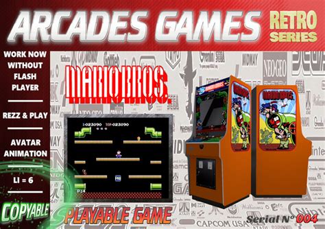 Second Life Marketplace 004 Mario Bros Retro Arcades Games Box