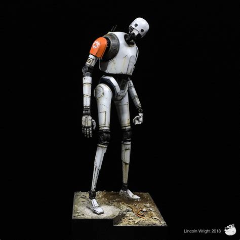 Bandai Star Wars Model Kits Custom K2so On Tatooine — Paint On Plastic