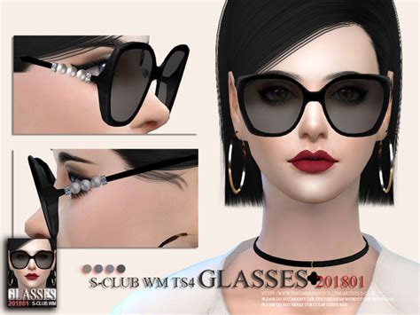 Glasses F 201801 By S Club Wm At Tsr Sims 4 Updates
