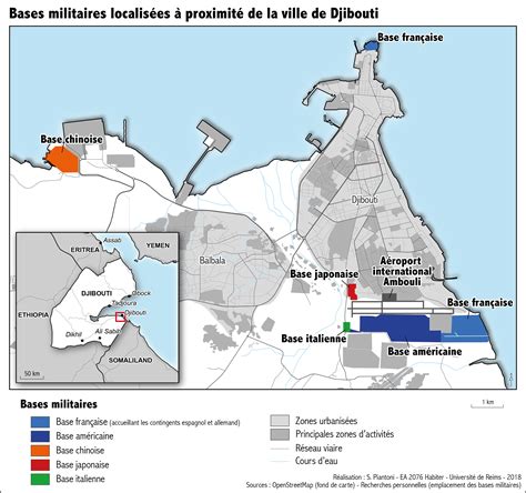 Djibouti Africa Military Base Map