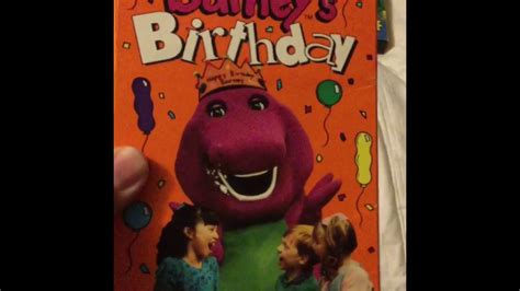 Barney S Birthday Vhs 1992 Youtube