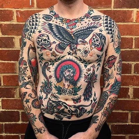 But like all other tattoos it depends on the tattoo design whether a chest tattoo is worth showing off. @joshsutterby !!!!!!!! (With images) | Traditional chest ...