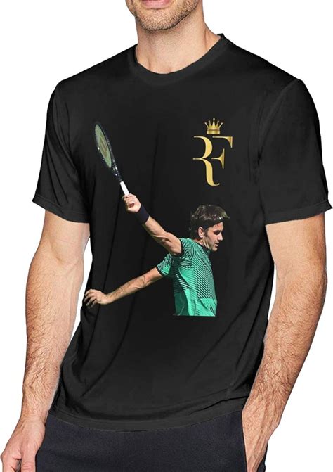 Roger Federer Large Mens Unique Personality Cool Short Sleeved T Shirt