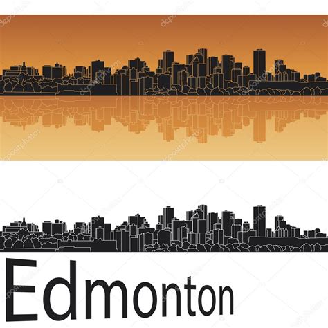 Edmonton Skyline Stock Vector Image By ©paulrommer 22551375