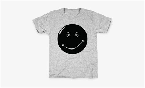 Dazed And Confused Stoner Smiley Face Kids T Shirt Black Panther