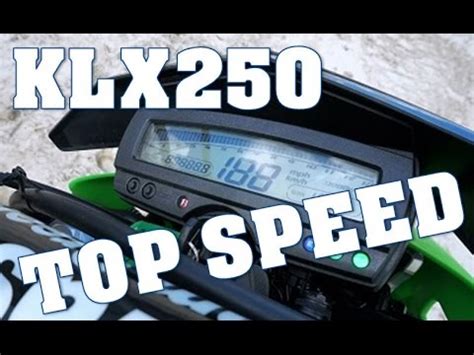 Among the improvements are updated. Kawasaki KLX250 TOP SPEED! - YouTube