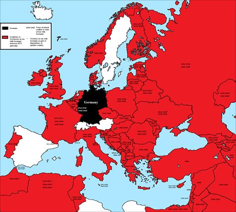 Create your own custom map of europe. All European (and some nearby) countries ever at war with ...