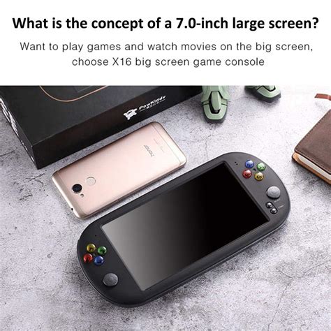 X16 7 Inch Retro Classic Game Console Handheld Portable 1300 Built In