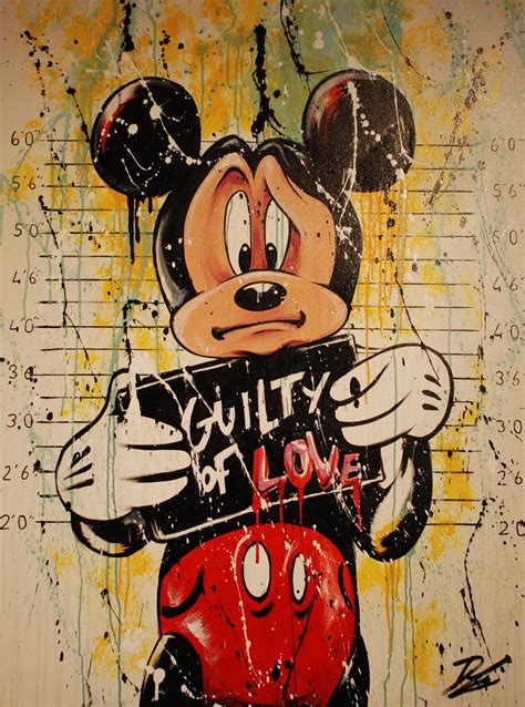 Guilty Of Love Mickey Mouse Art Disney Pop Art Mickey Mouse