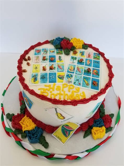 Loteria Mexicana Cake Mexican Birthday Parties Mexican Cake Mexican