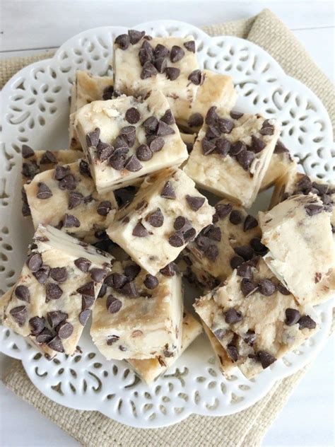 A Sweet And Creamy Fudge That Tastes Exactly Like Chocolate Chip Cookie
