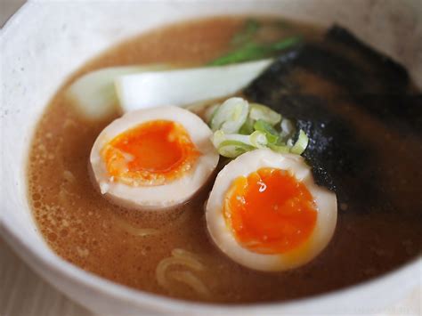 1/3 cup mirin or 1/3 cup rice vinegar & 1.5 teaspoons granulated sugar. Recipe Ramen egg (Seasoned Soft Boiled Egg for Ramen ) | Japan Food Style | Ramen egg, Ramen ...