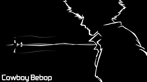 Wallpaper Anime Silhouette Cowboy Bebop Hand Line Black And
