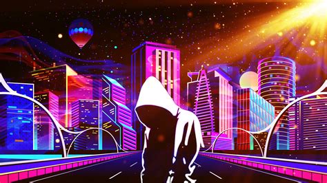 Looking for the best cool neon wallpaper? Scifi Neon Anonymus Future City 4k, HD Artist, 4k Wallpapers, Images, Backgrounds, Photos and ...