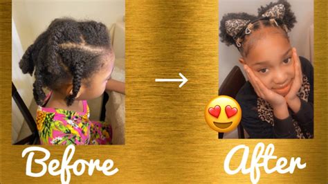 Natural hair kids wash daughters natural hair feat shampoo mate youtube. Cute kid natural hair style on type 4 hair # ...