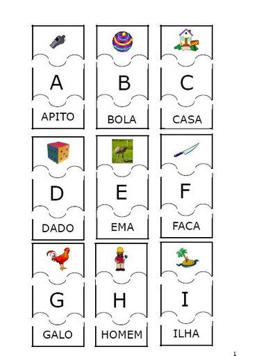 AlfabetizaÇÃo Divertida Jogo De Encaixe Do Alfabeto