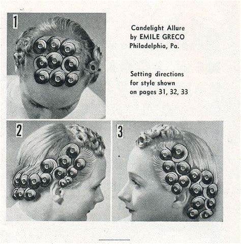 Pin Curl Guide From The 40s Artofit