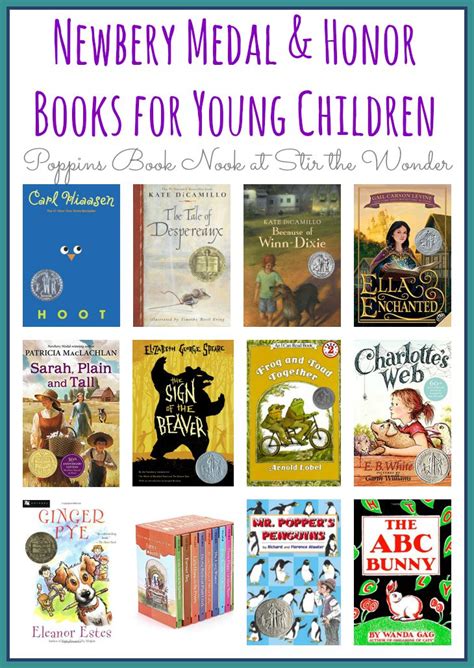 Newbery Medal And Honor Books For Young Children