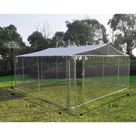 Outdoor Galvanized Steel Fencing Pet Enclosure And Dog Run Kennel With