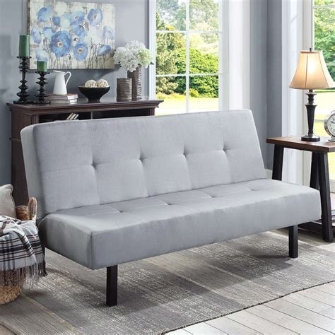 Mainstays 68 3 Position Tufted Futon Gray Furniture