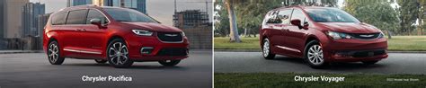 Chrysler Voyager Vs Pacifica Comparison Specs Sizing And More