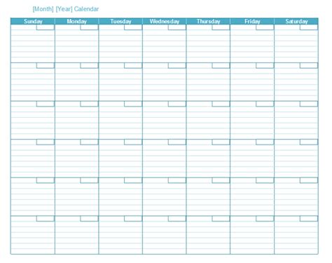 Monthly Task List Template Blank Monthly Calendar Template Calendar