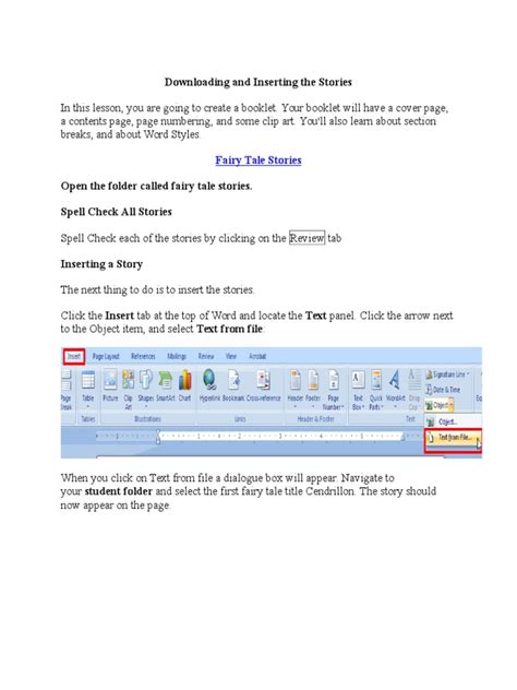 Downloading And Inserting Stories Pdf Microsoft Word Cursor User