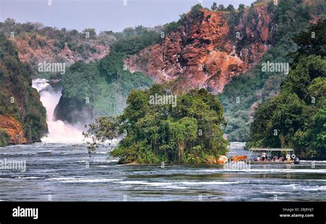 The Murchison Falls At Murchison Falls National Park Uganda Stock Photo