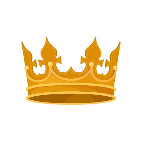 Royal Crown Heraldic Symbol Monarchy Attribute Vector Illustration On